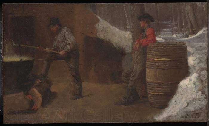 Eastman Johnson Sugar Camp Norge oil painting art